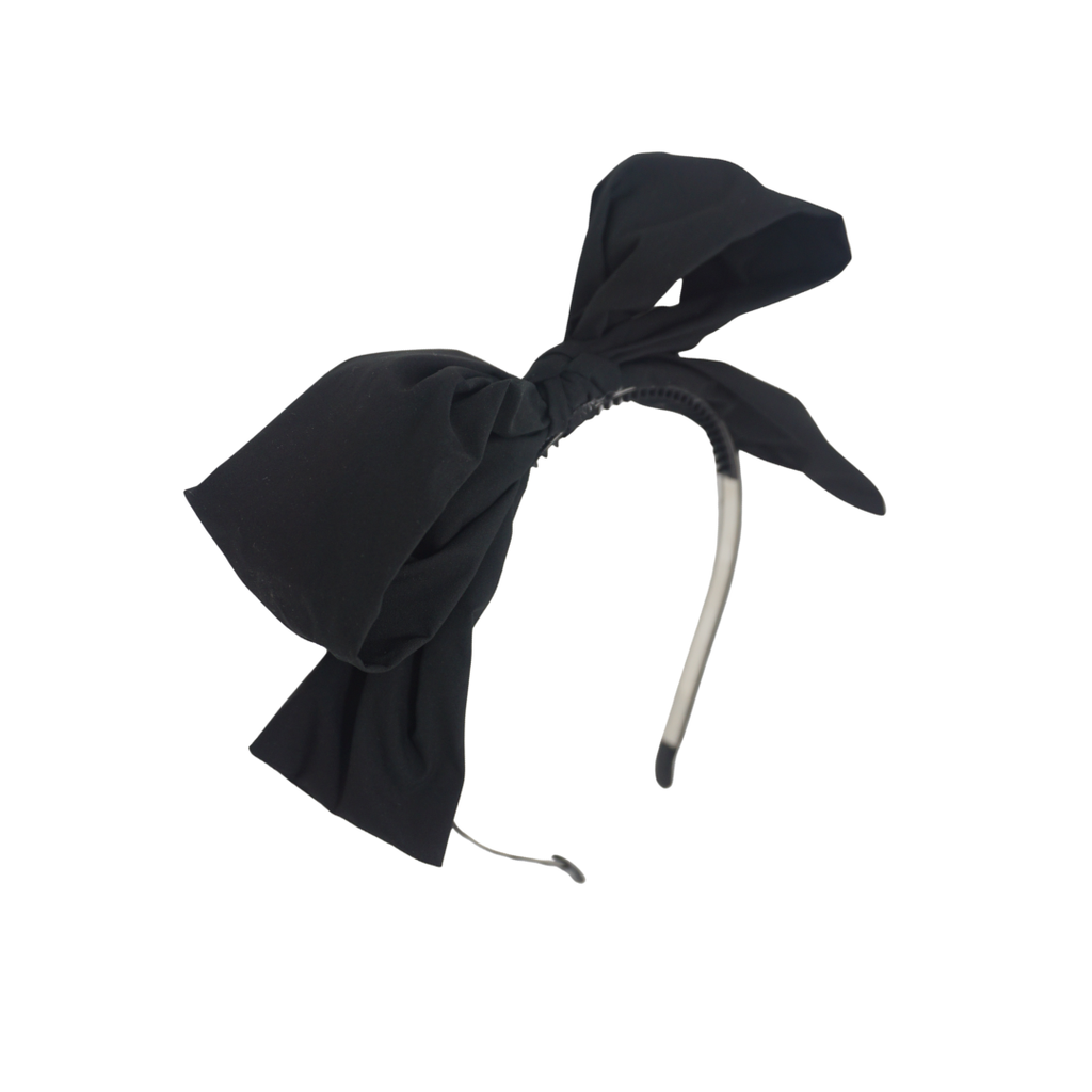 headband dressy taffeta bow