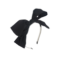 headband dressy taffeta bow