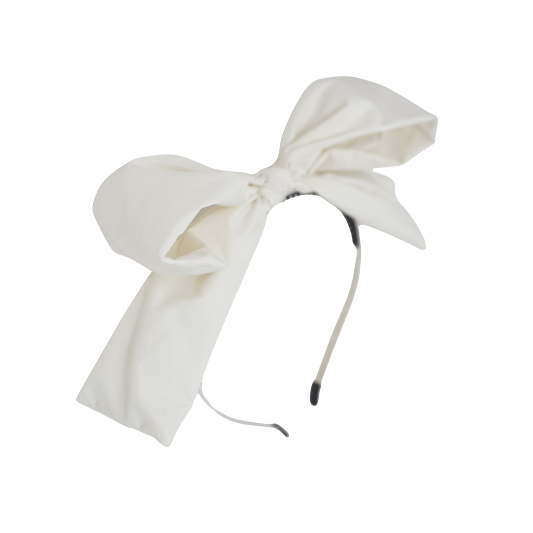 headband dressy taffeta bow