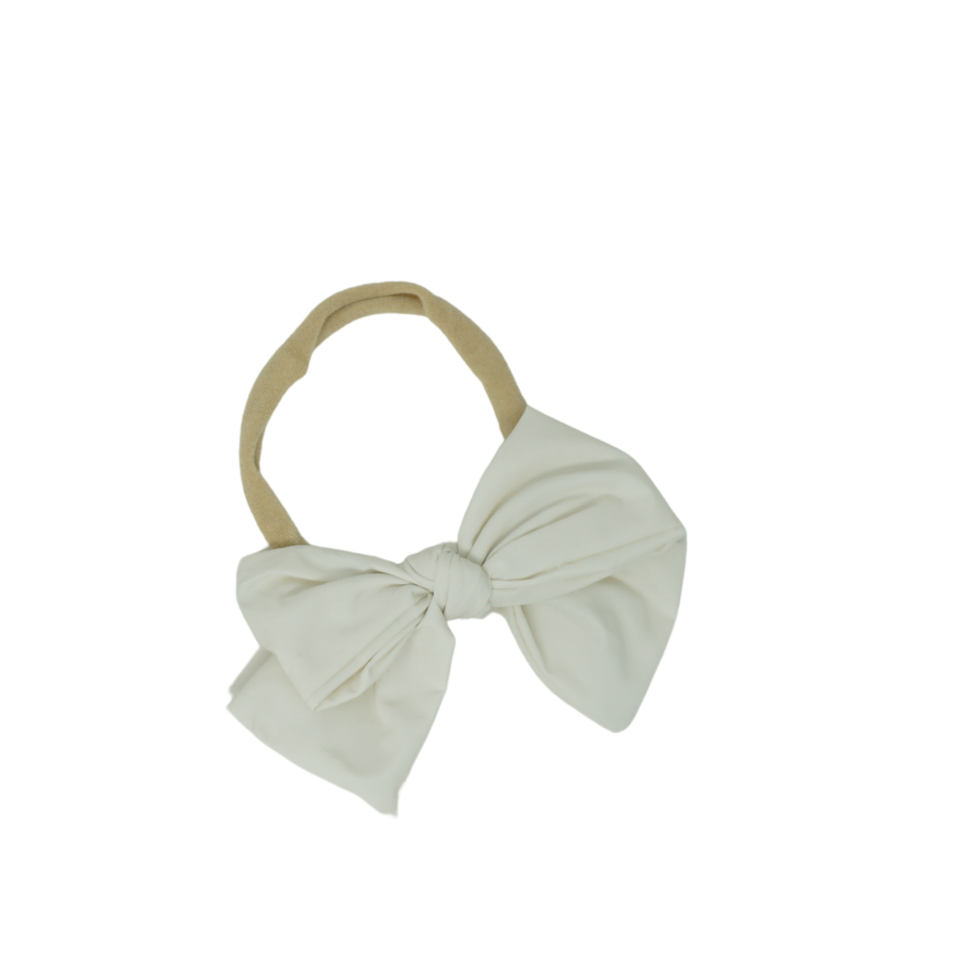baby band dressy nylon taffeta bow