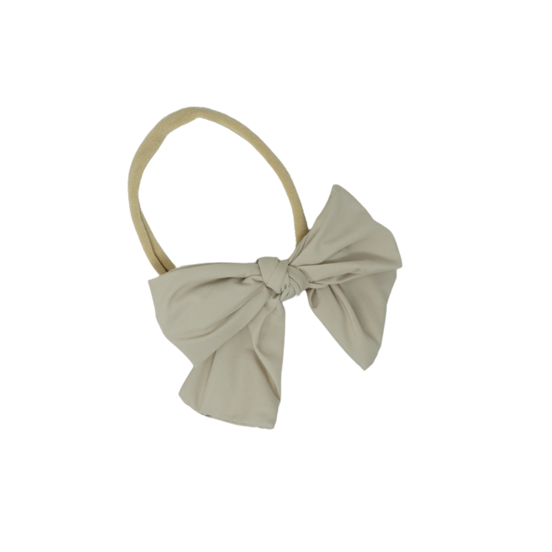 baby band dressy nylon taffeta bow