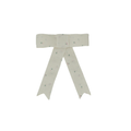 clip tiny floral linen bow