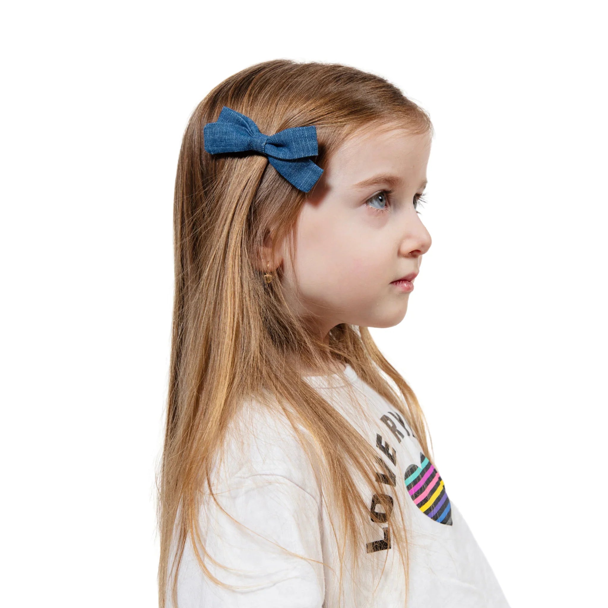 clip denim bow