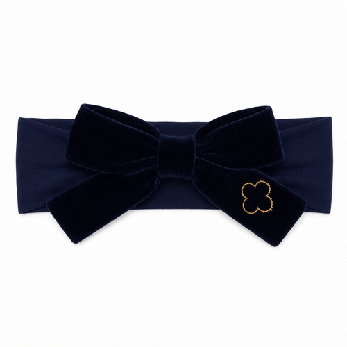 baby band velvet gold embroidered modal