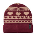 hat vintage heart print