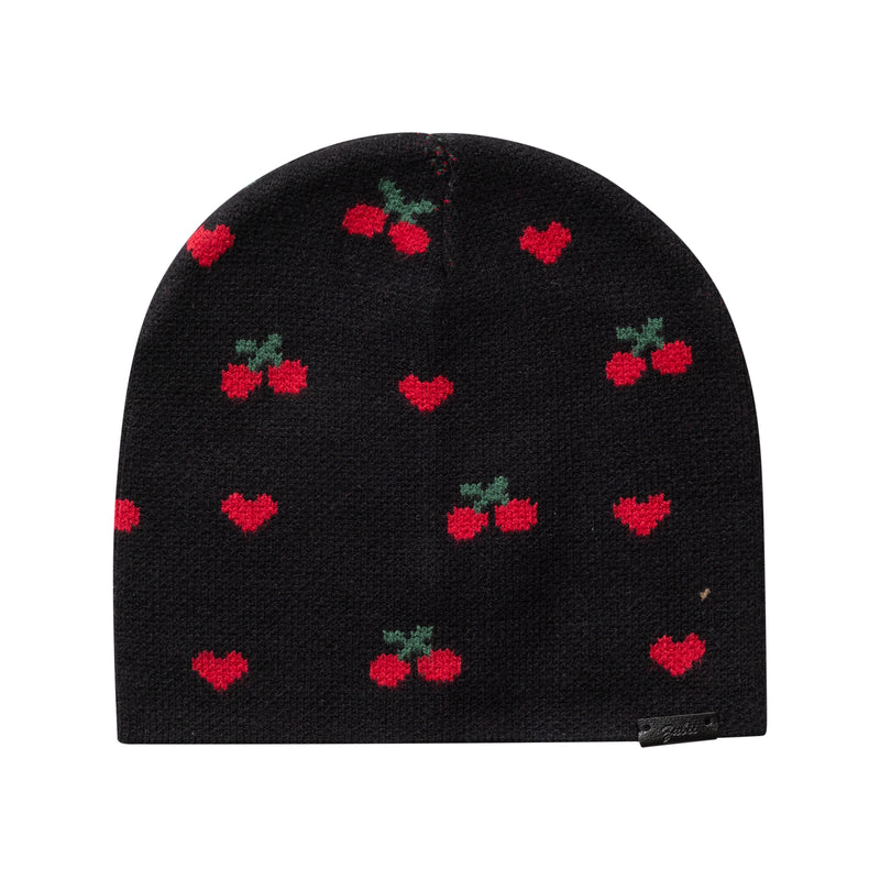 hat cherry heart print