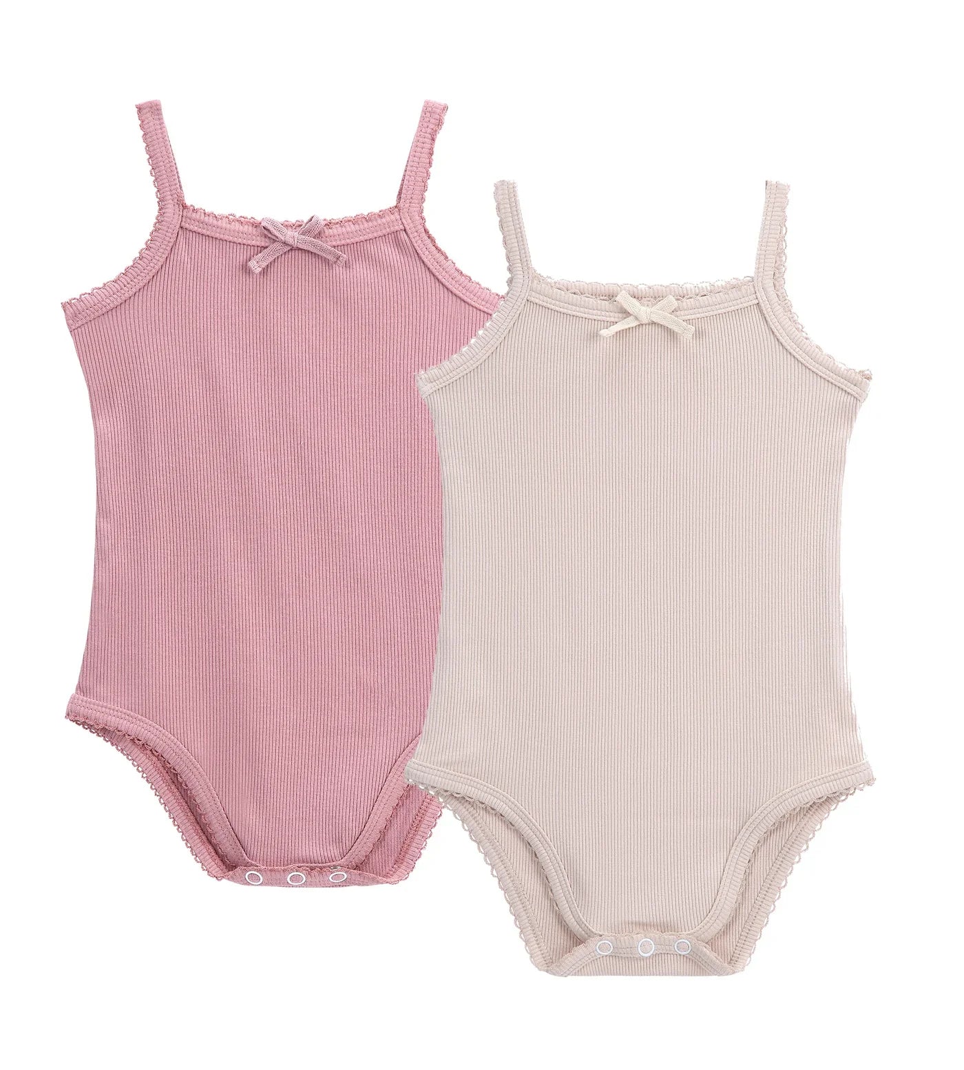 onesie 2pc ribbed w bow