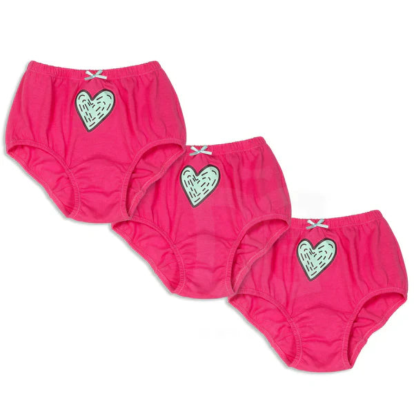 panties 3pk heart