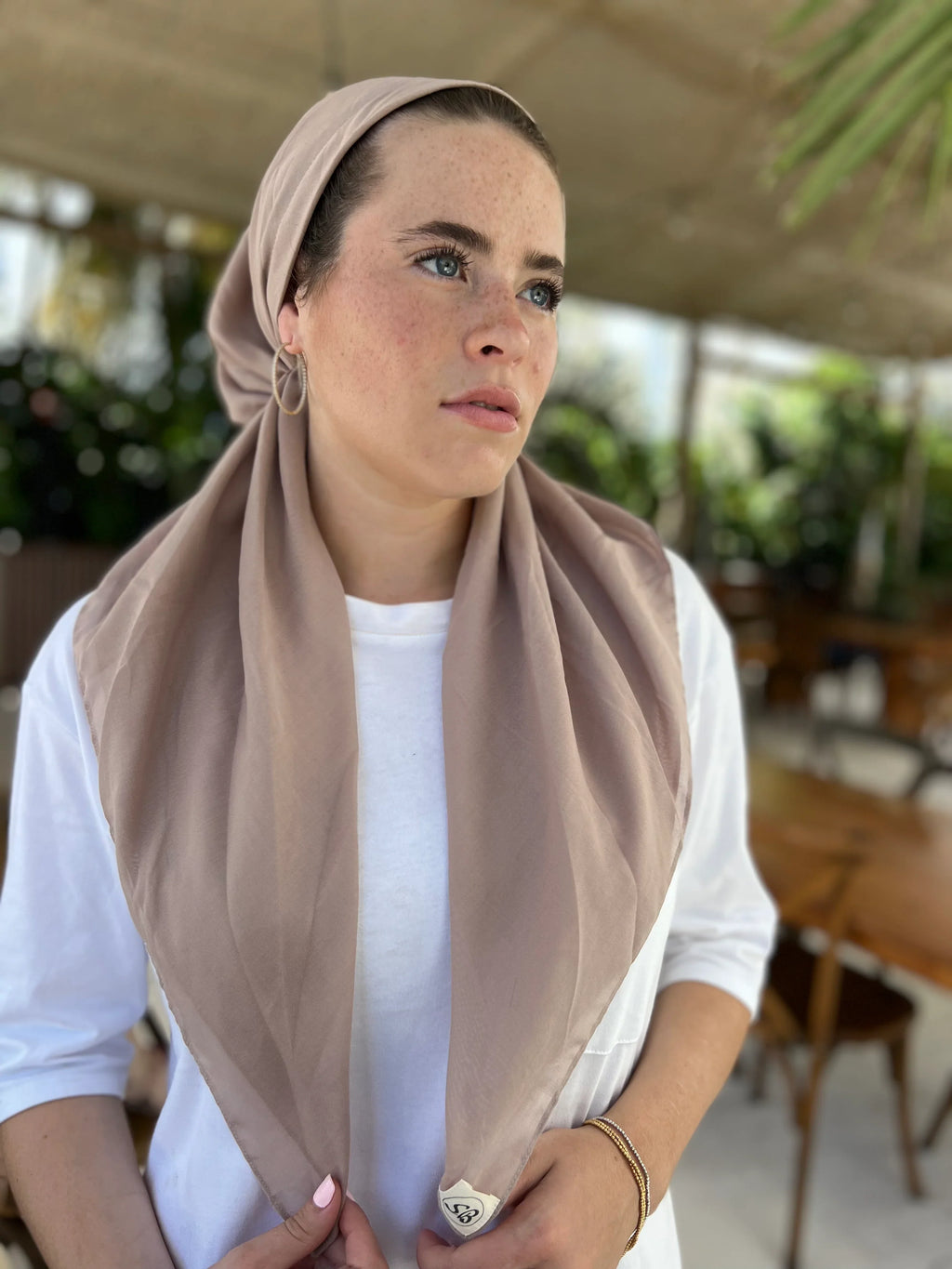 headscarf pretied classic cotton