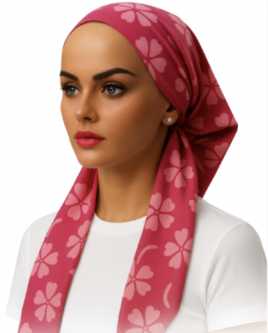 headscarf open rosette lune