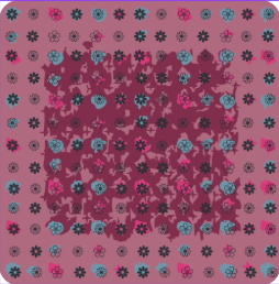 headscarf open petal grid