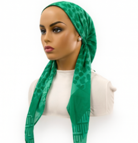 headscarf open patterned pulse