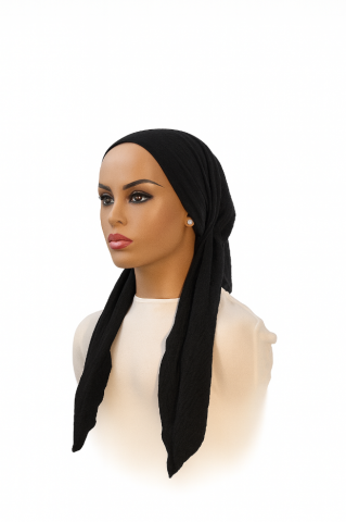 headscarf open solid leopard