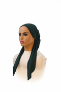 headscarf closed solid leopard