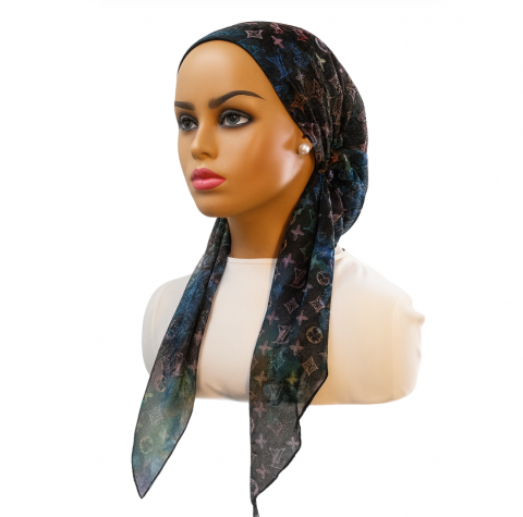 headscarf open flora eclat