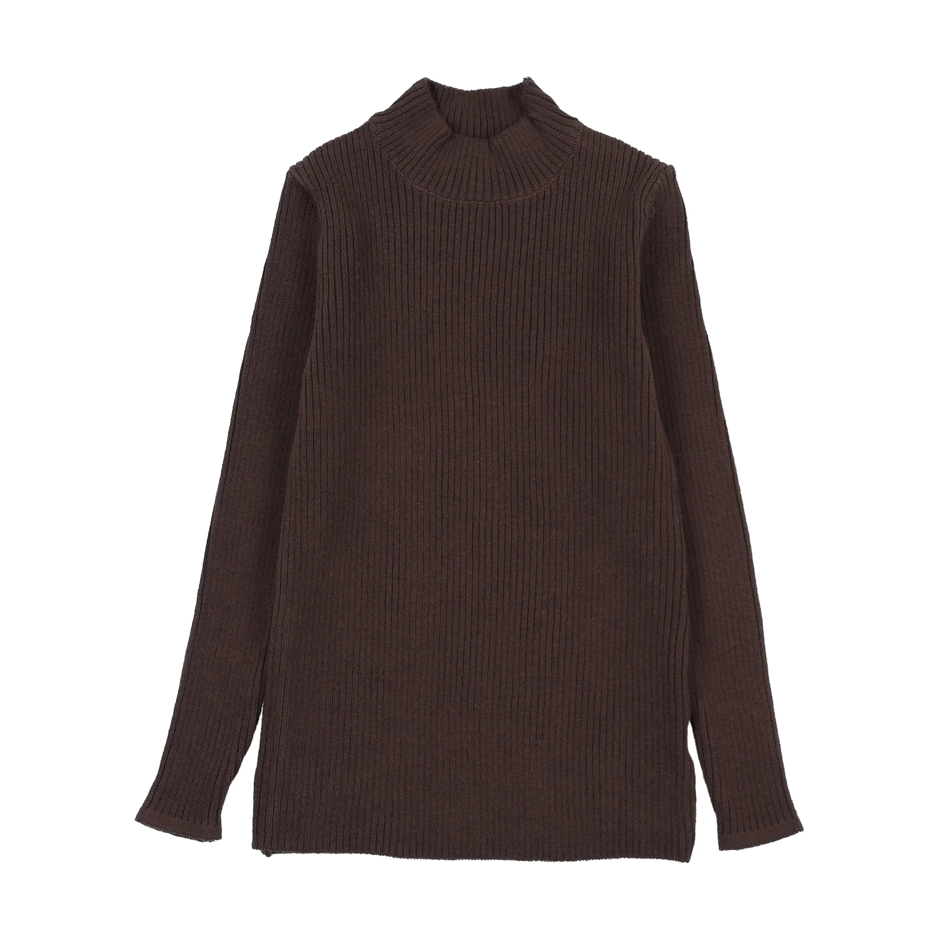 top l/s mockneck knit