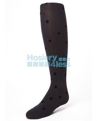 Picture of MEMOI FLOCKED POLKA DOT TIGHTS