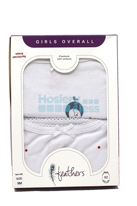 Picture of GIRLS ELEPHANT OVERALL 2 PACK