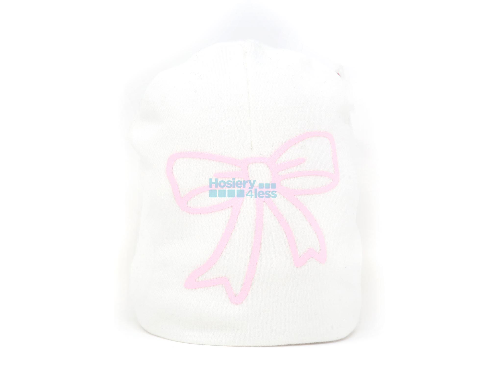 WHITE/PINK BOW