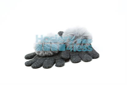 Picture of FUR POM GLOVES