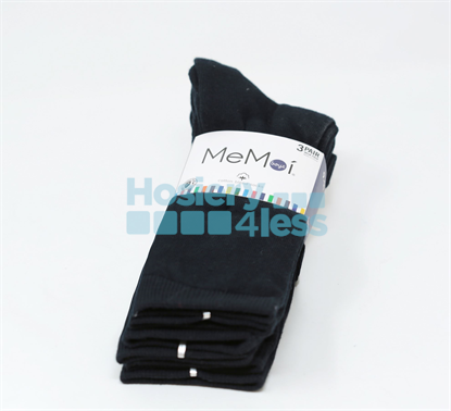 Picture of MEMOI 3 PACK FLAT SOCKS