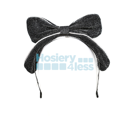 Picture of METALLIC BOW WITH PIPING HEADBAND