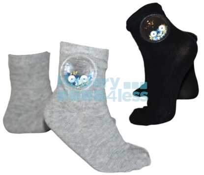 Picture of BLINQ SEQUINED STAR SMILEY SOCK