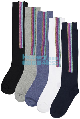 Picture of BLINQ GLITTER STRIP KNEE SOCK