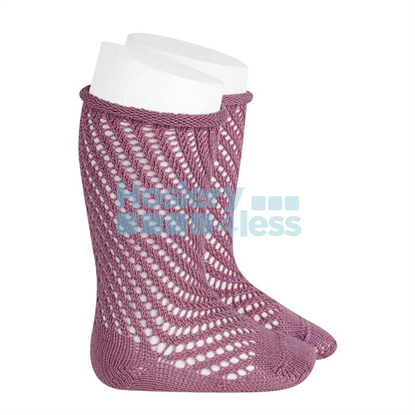Picture of CONDOR NET CROCHET KNEE SOCK WITH ROLLED CUFF