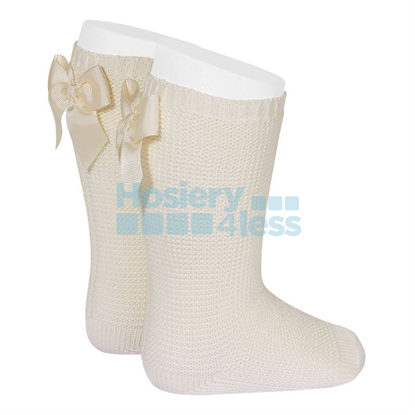 Picture of CONDOR MOSS STITCH KNEE SOCK WITH BOW
