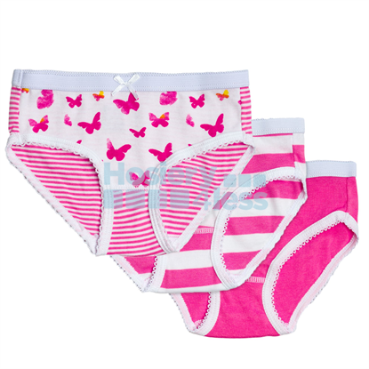 Picture of FEATHERS GIRLS BUTTERFLY 3 PACK BRIEFS