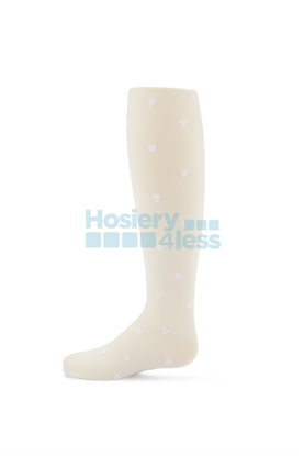 Picture of MEMOI FLOCKED HEART TIGHTS