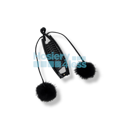 Picture of ACETATE WITH POMPOM STRINGS BANANA CLIP